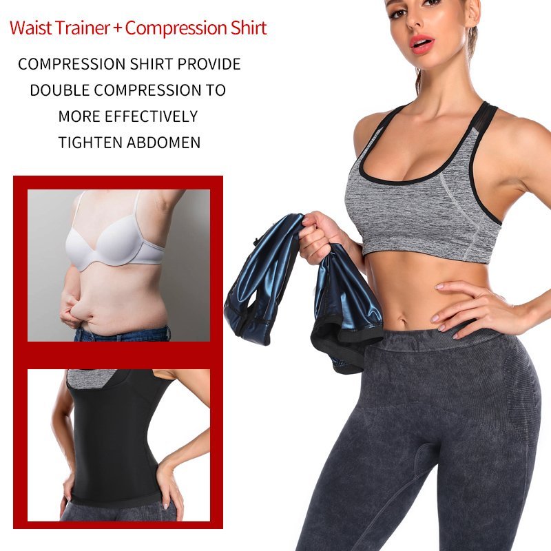 تيشيرت رياضي نسائي بدون أكمام بتأثير الساونا - Image 4