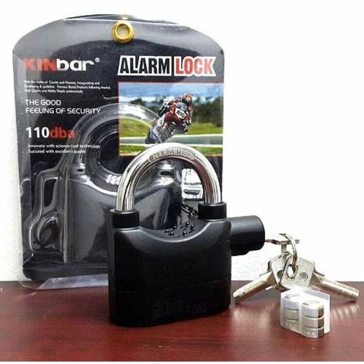 قفل إنذار مقاوم للماء مزود بصافرة صوت بقوة 110 - Image 4