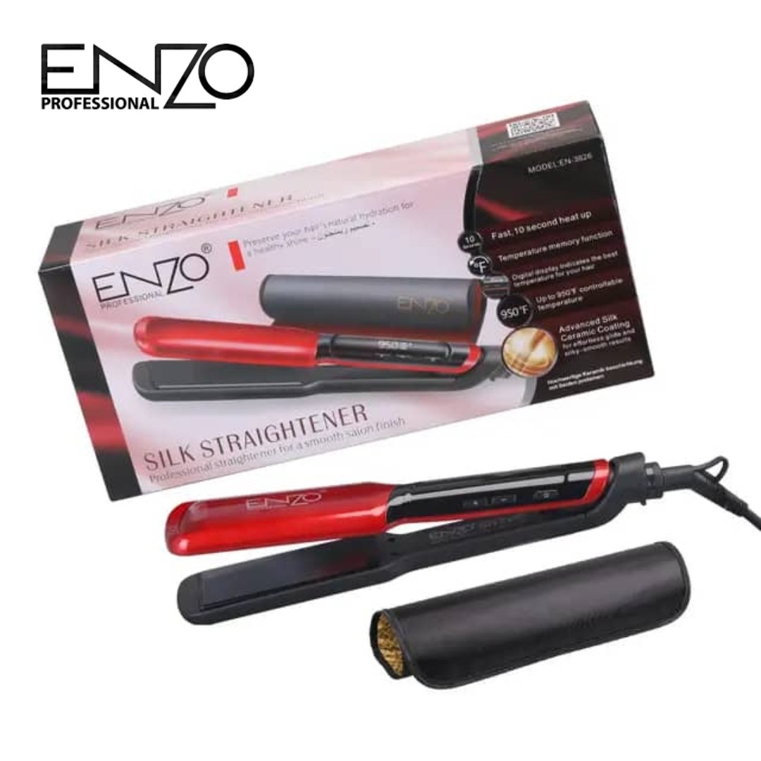 مكواة فرد الشعر السيراميكية مع شاشة