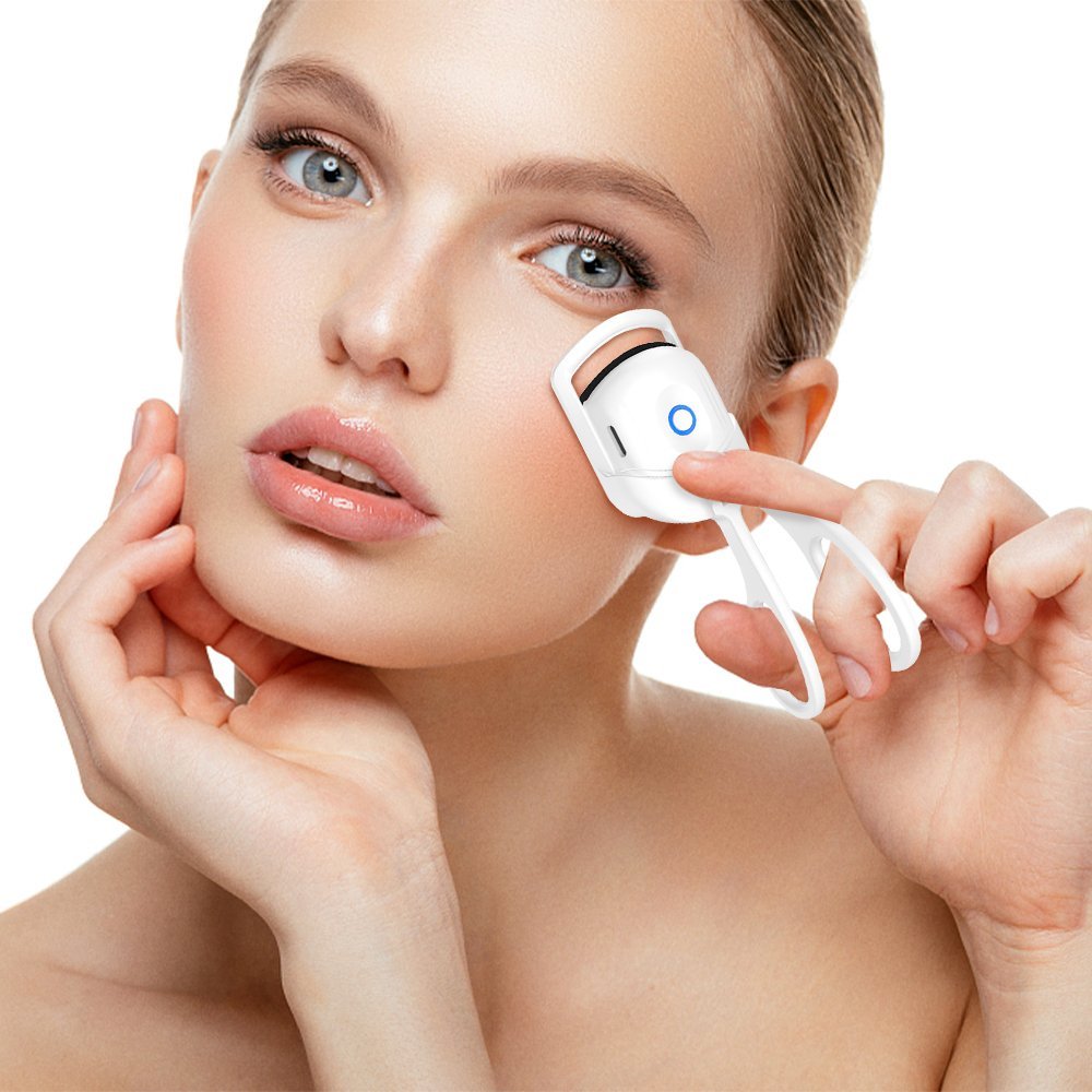 أداة تجعيد الرموش الكهربائية المحمولة مع ملاقط حرارية - Image 4