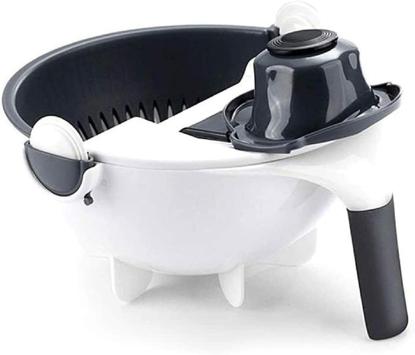 وعاء تقطيع خضراوات 9 في 1 مع سلة تصريف - Image 4