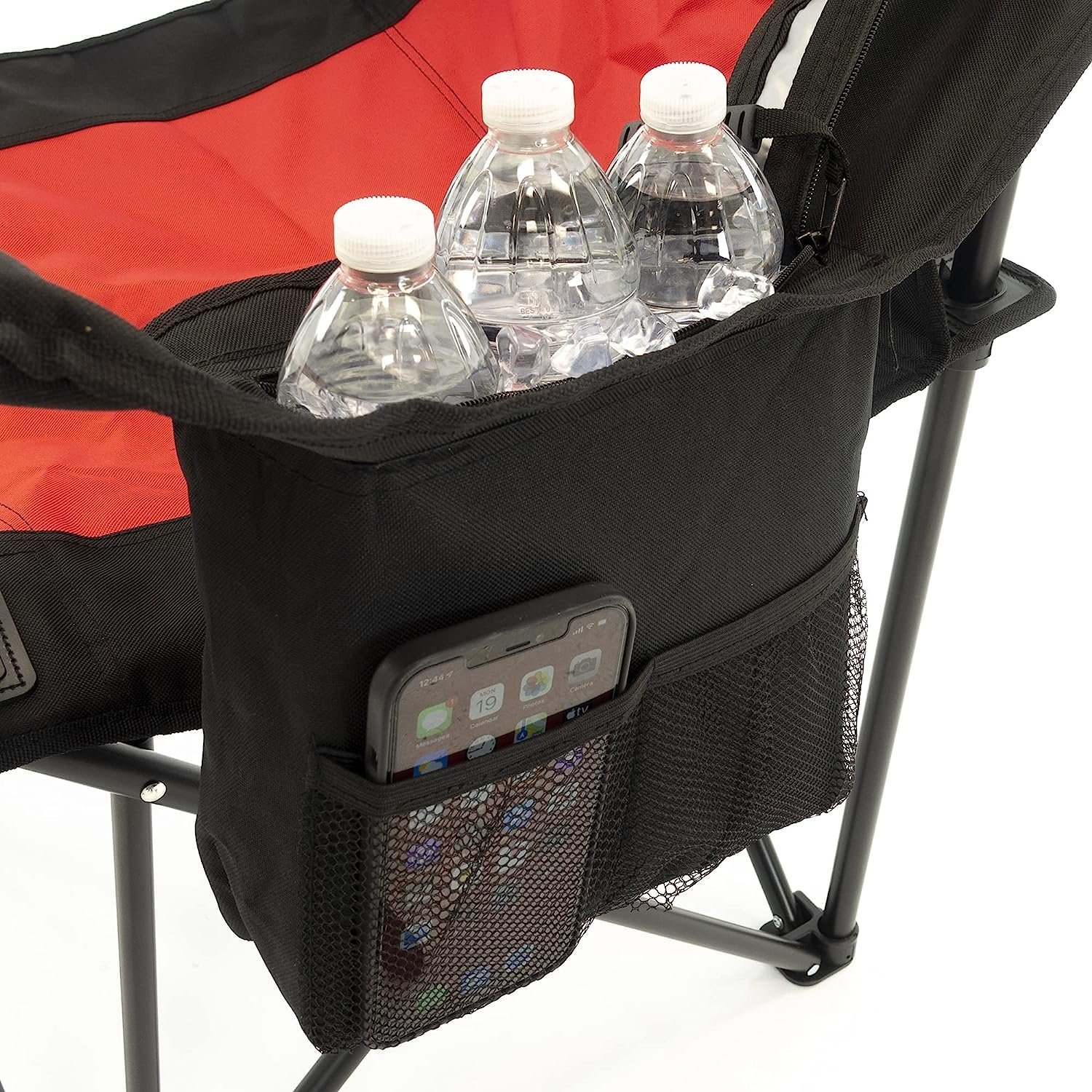 كرسي تخييم قابل للطي من مع حامل أكواب وحقائب - Image 4