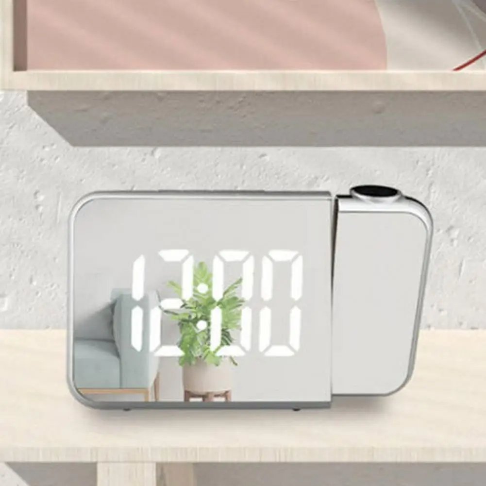 ساعة منبه رقمية ذكية مزودة بجهاز عرض بزاوية 180 - Image 4