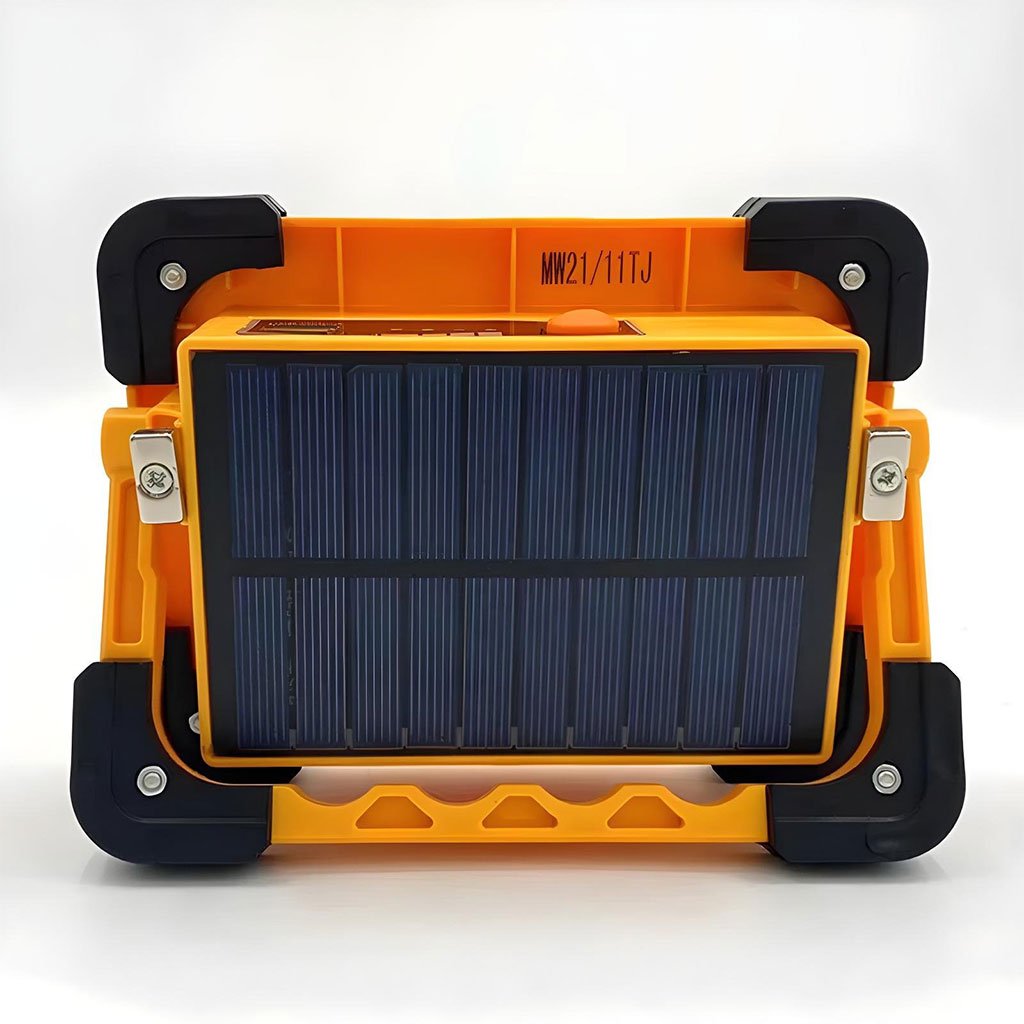 كشاف قابل لإعادة الشحن بقوة واط مزود بلوحة شمسية - Image 7