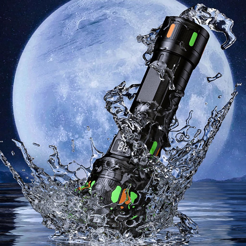 مصباح يدوي فائق السطوع بقوة 150,000 لومن قابل لإعادة - Image 3