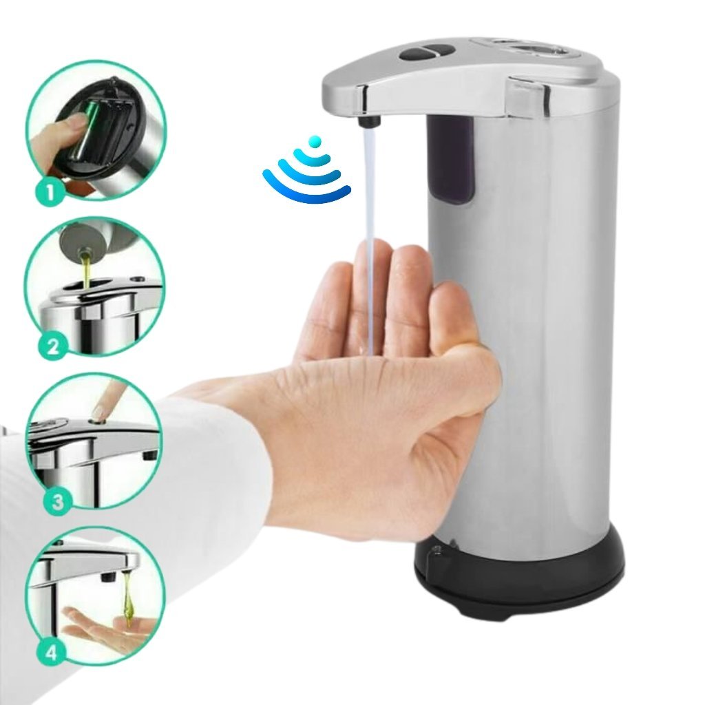 موزع صابون سائل أوتوماتيكي مزود بمستشعر ذكي يعمل - Image 3