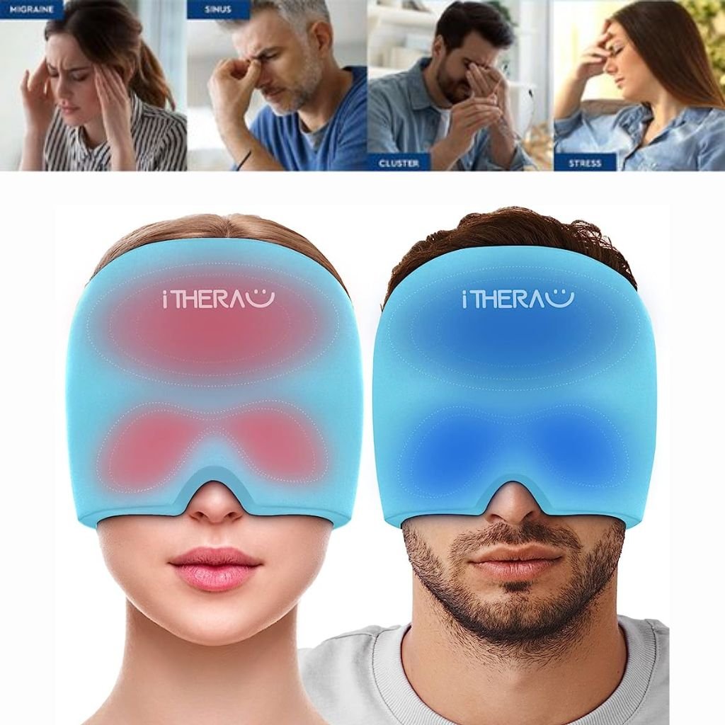 قبعة جل قابلة للتمدد لتخفيف الصداع