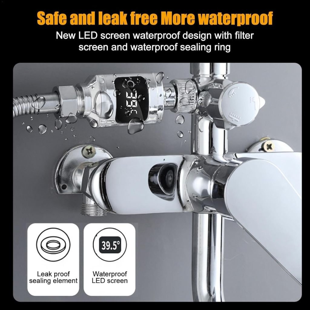 جهاز مراقبة درجة حرارة الماء الرقمي بشاشة - Image 6