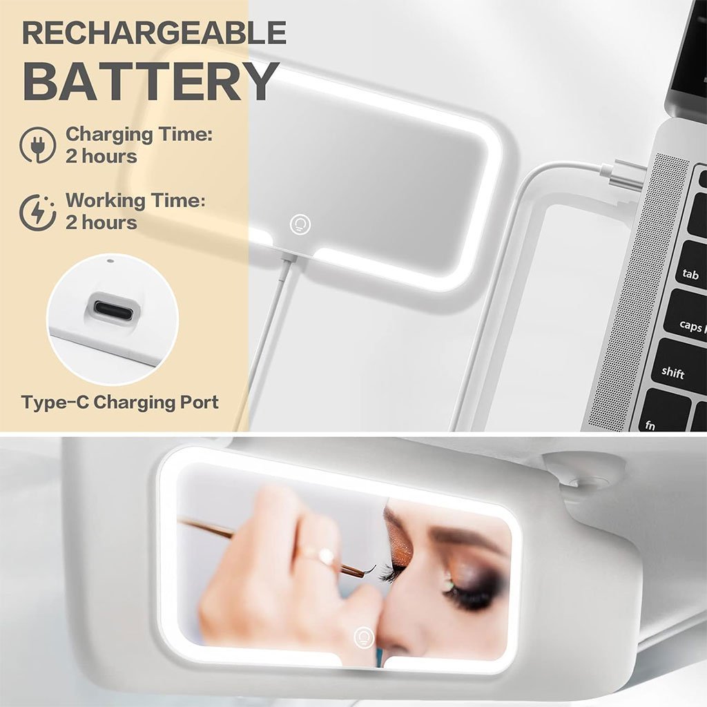 مرآة واقية من الشمس للسيارة بثلاث درجات حرارة لونية - Image 3