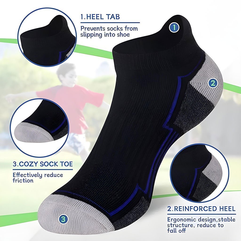 جوارب رياضية برتقالية مانعة للانزلاق للكاحل - Image 4