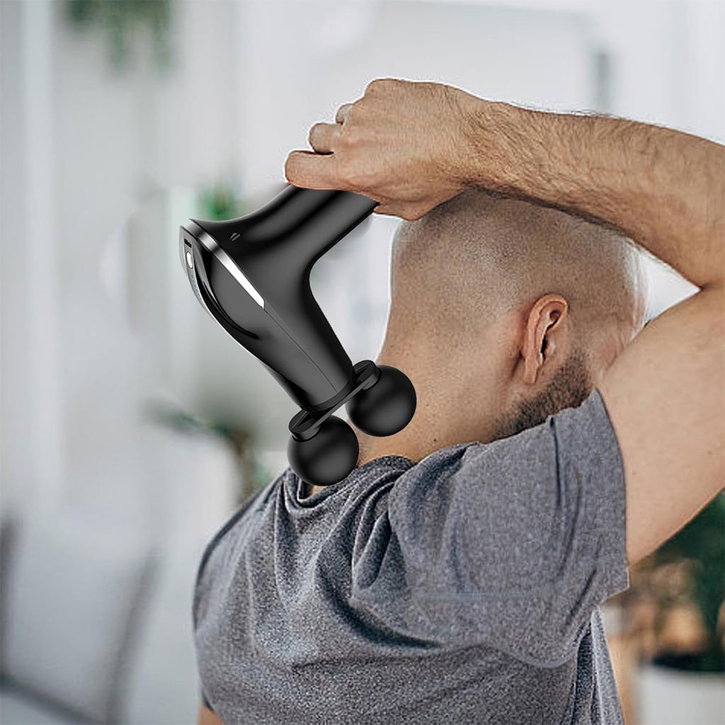 مدلك عضلات كهربائي مزدوج الرأس بست سرعات - Image 4