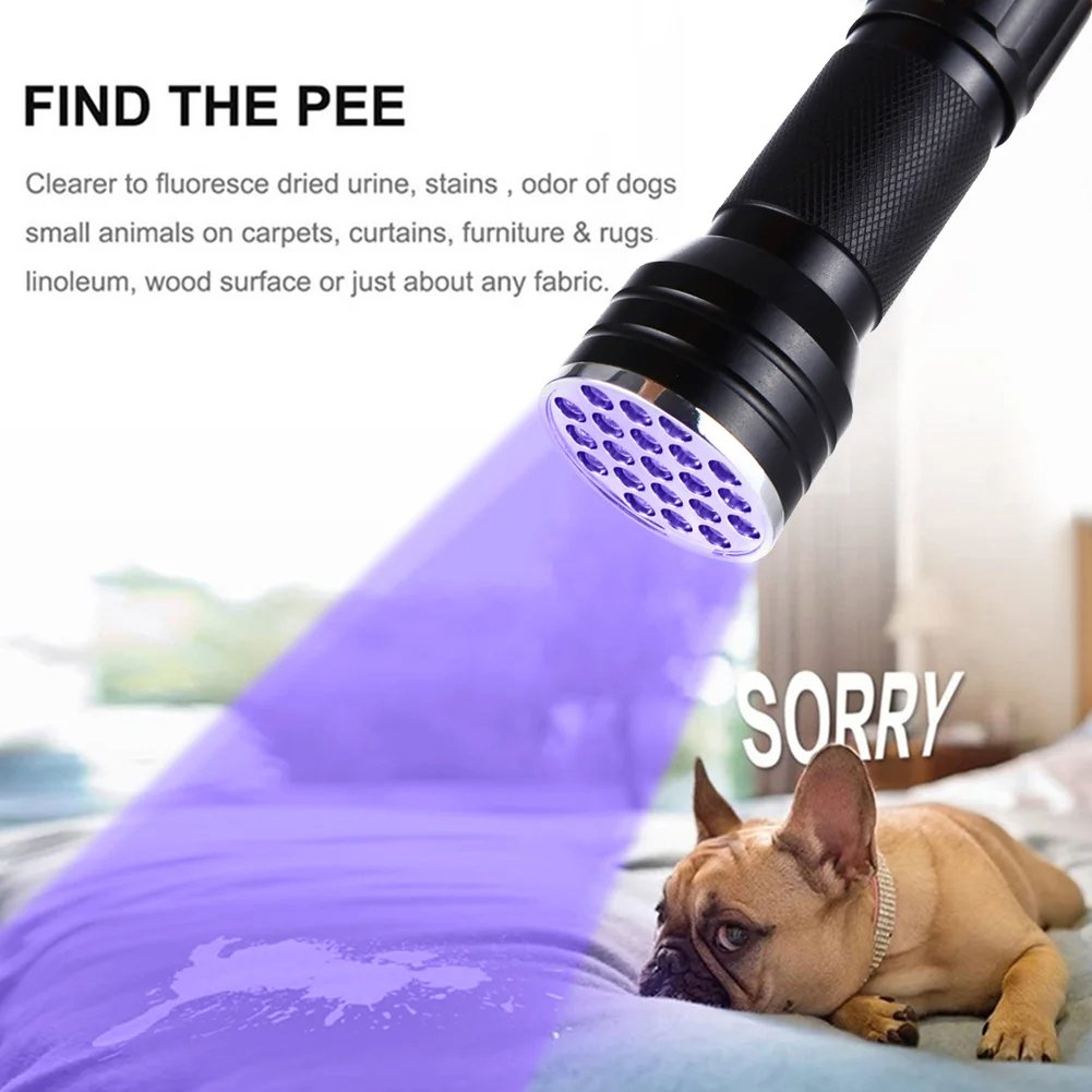 مصباح يدوي يعمل بالأشعة فوق البنفسجية مزود ب 21 - Image 4