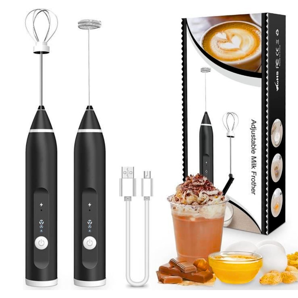 خفاقة حليب كهربائية صغيرة محمولة قابلة لإعادة الشحن عبر