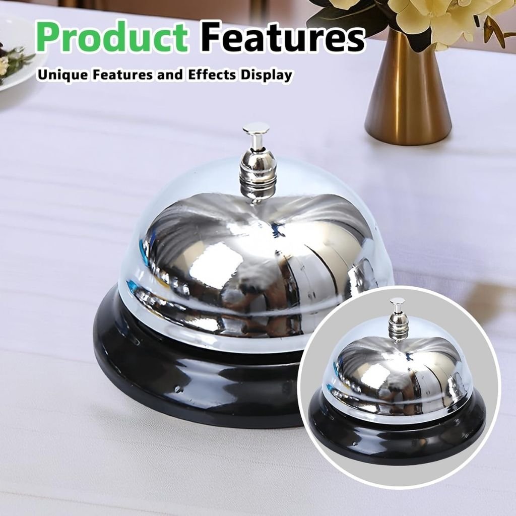 جرس باب معدني صغير مقاوم للصدأ للمكاتب - Image 4