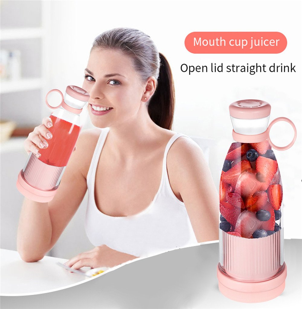 زجاجة خلاط كهربائي محمولة قابلة لإعادة الشحن سعة 350 - Image 5