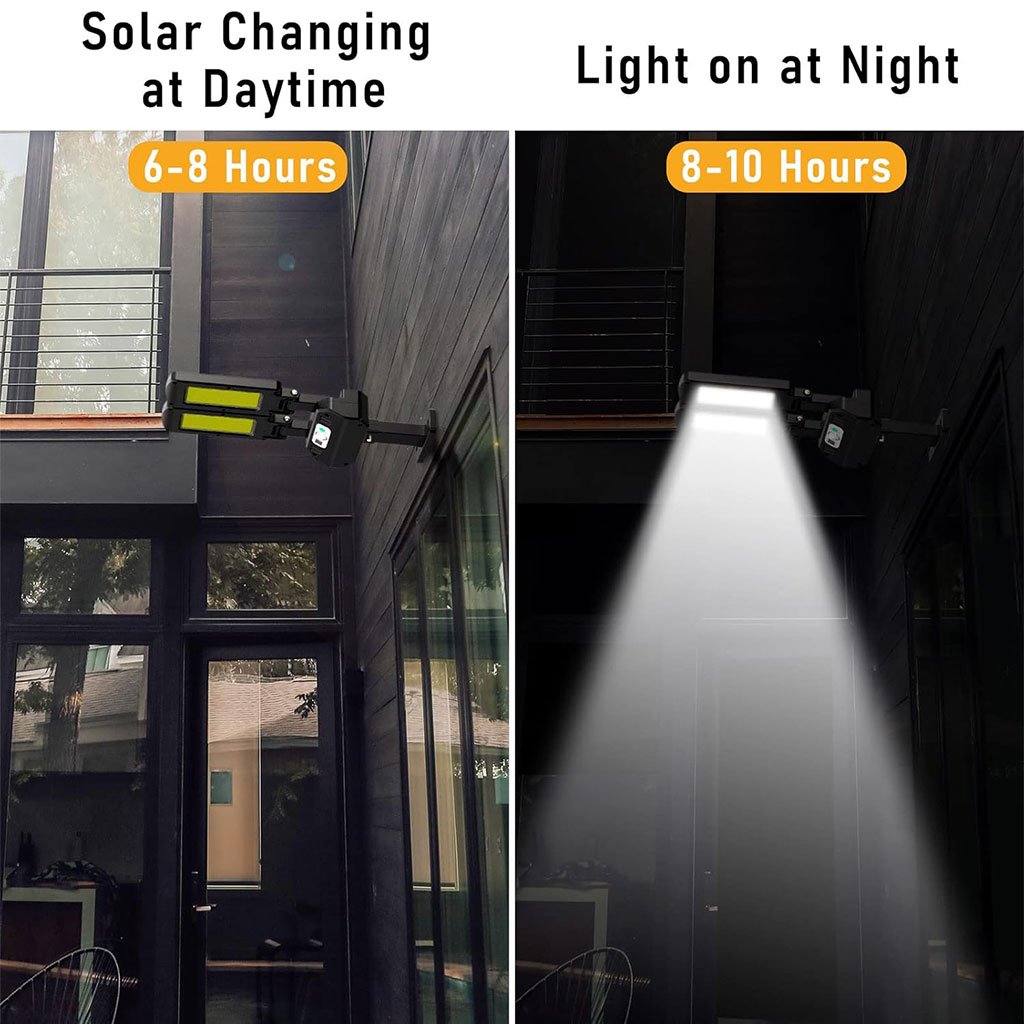 200 مصباح خارجي يعمل بالطاقة الشمسية للشوارع مع جهاز - Image 5