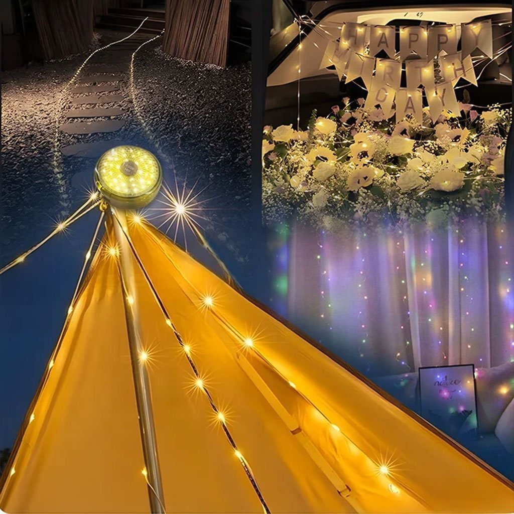 مصباح تخييم LED متعدد الوظائف مع شاحن - Image 7