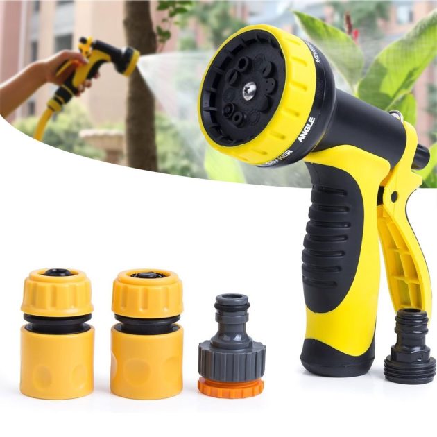 فوهة خرطوم مياه الضغط لغسل السيارات والحدائق والمروج