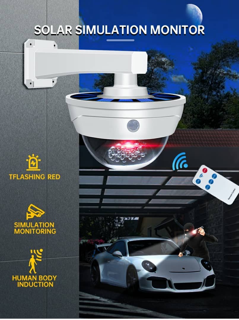 مصباح أمان خارجي يعمل بالطاقة الشمسية مزود بمستشعر حركة - Image 4