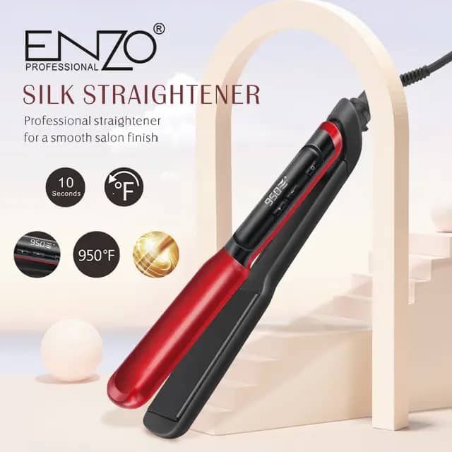 مكواة فرد الشعر السيراميكية مع شاشة - Image 3