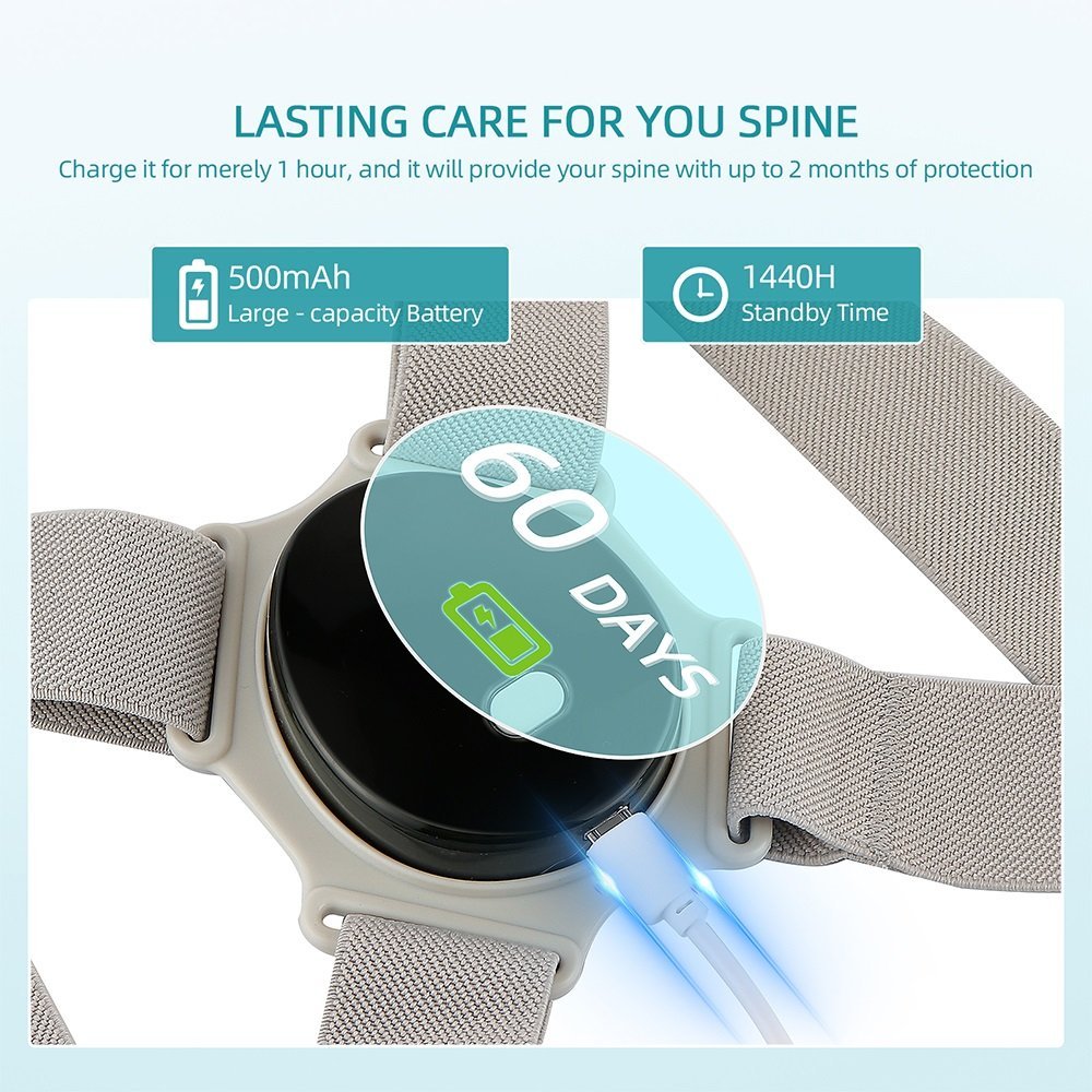 مصحح وضعية الجسم الذكي القابل للتعديل والاهتزاز - Image 3