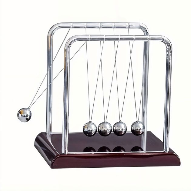 كرات التوازن الفولاذية الكلاسيكية من نيوتن مهد