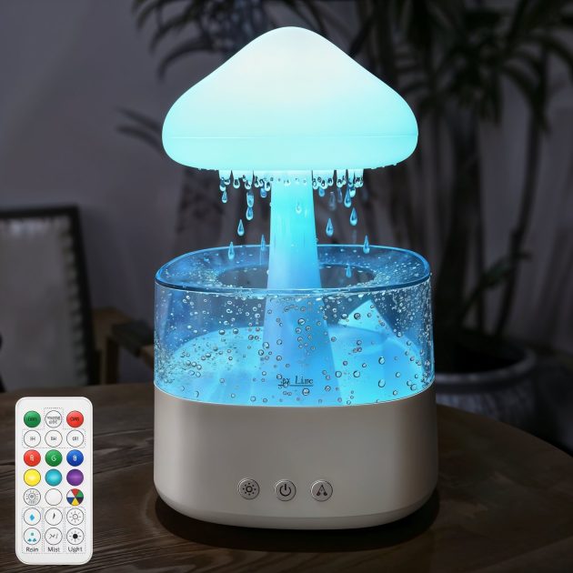 موزع الزيوت العطرية “غيوم المطر” سعة 300 مل وسماعة