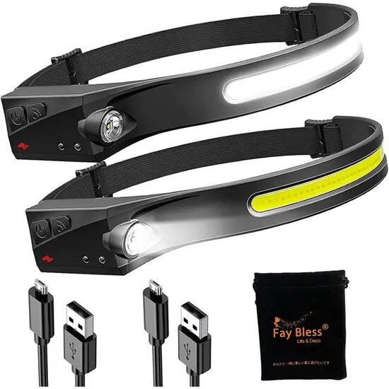 مصباح رأس قابل لإعادة الشحن بتقنية الحث بقوة لومن - Image 2