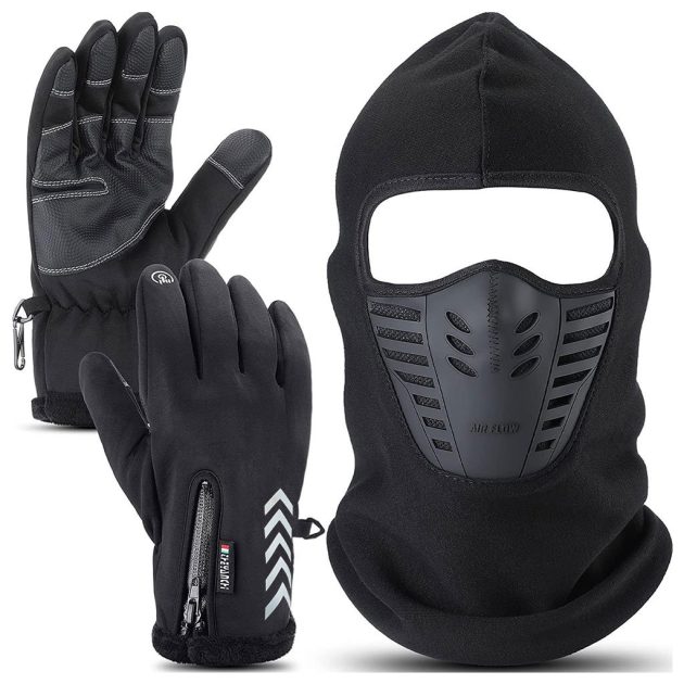 مجموعة قناع الوجه الشتوية من إكسيفور مع قفازات حرارية