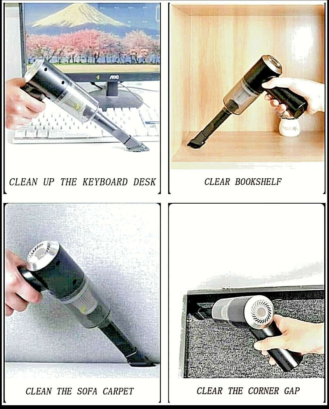 مكنسة كهربائية لاسلكية 2 في 1 للسيارة والمنزل 12 - Image 6