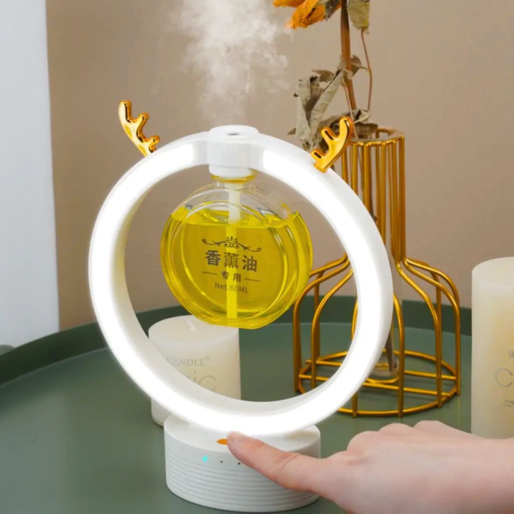 موزع الزيوت العطرية مع أضواء إعادة التعبئة